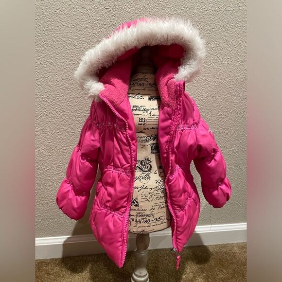 Protector System Pink Puffer Jacked for Toddlers Girls with Hood Size 24M - Picture 1 of 8